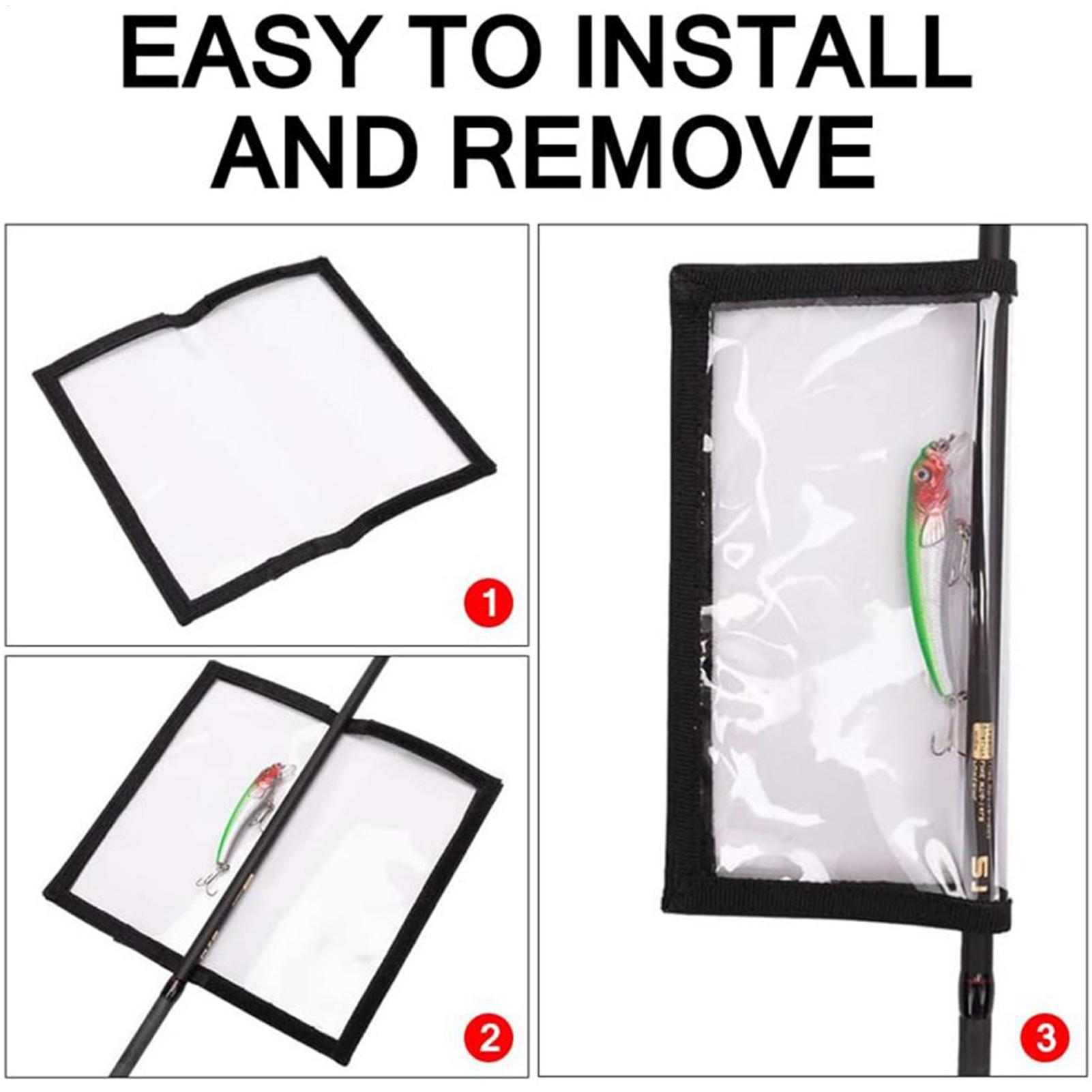 Fishing Backpack - Transparent PVC fishing bait cover, fishing