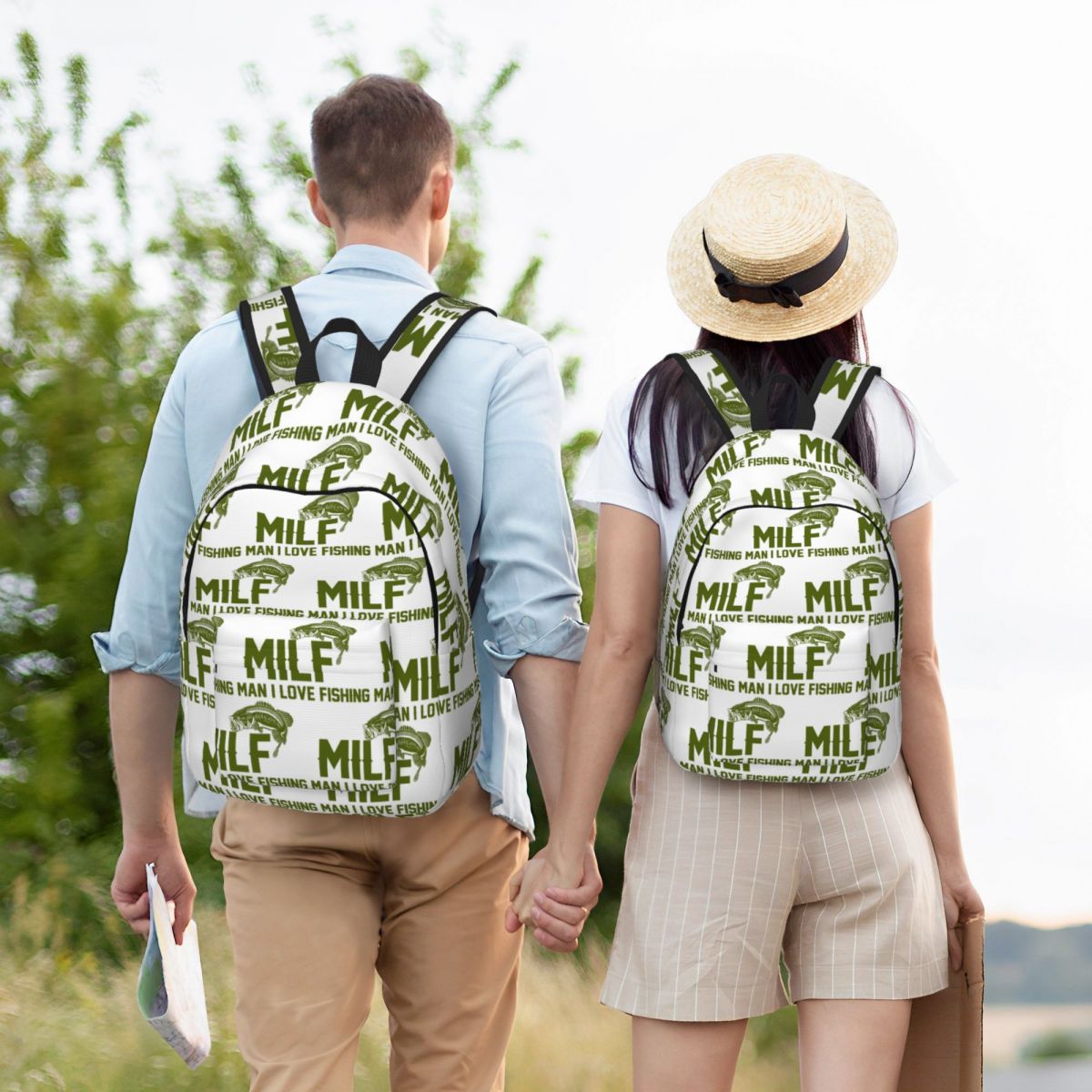 Fishing Backpack - MILF Man I Love Fishing Angler