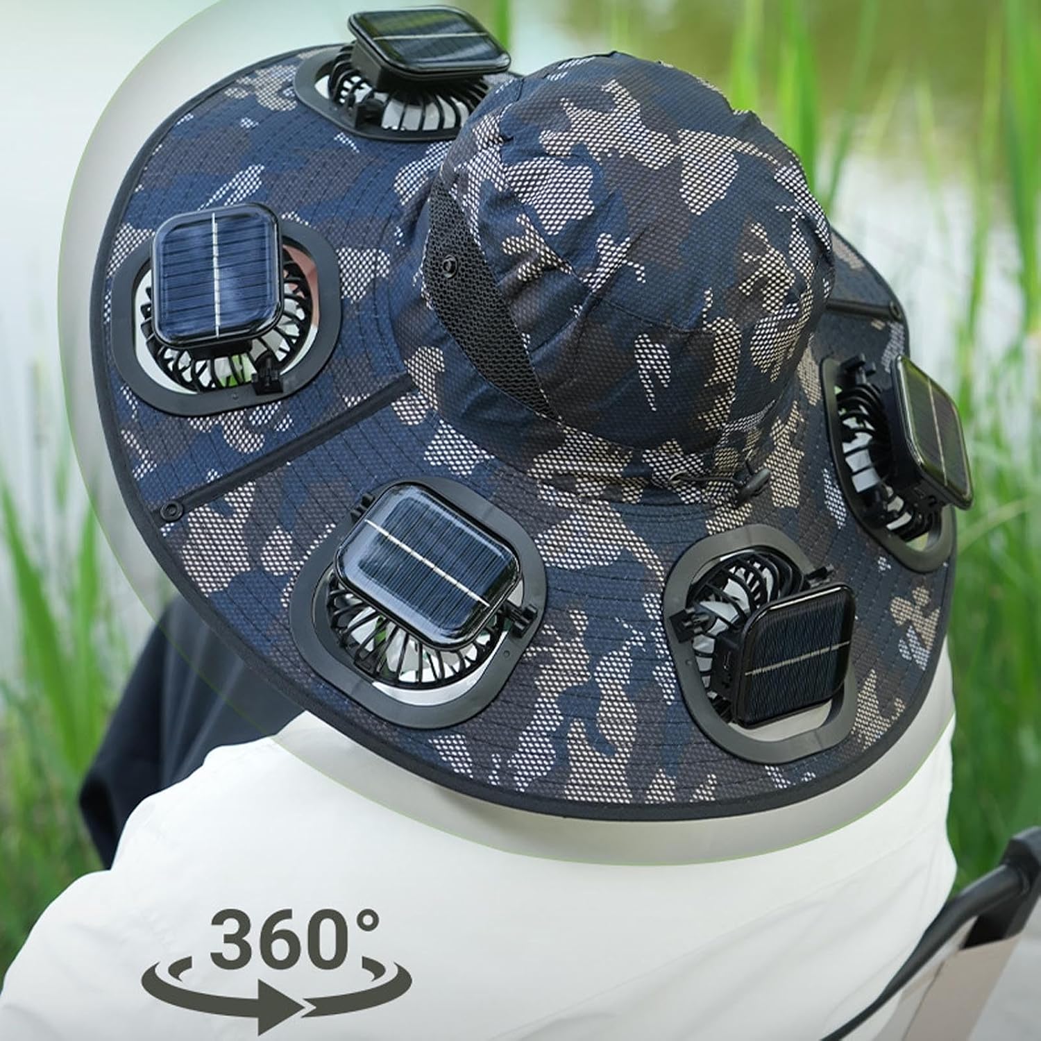 Hot 6 Fans Solar Fan Hat Breat - đánh giá và giá Fishing Hat