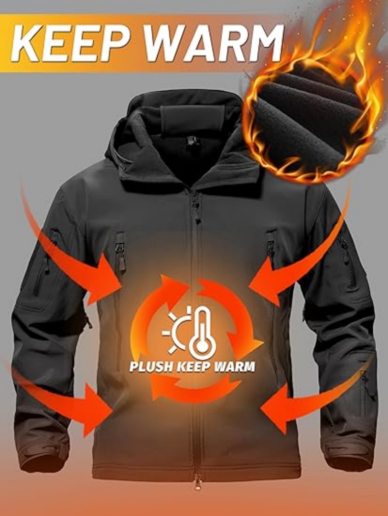 Tactical Fleece SoftShell Jack - đánh giá và giá Fishing Jacket Waterproof